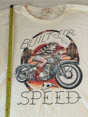Mischief Made Built For Speed Tshirt Womens Size M medium Distressed tattoo alt
